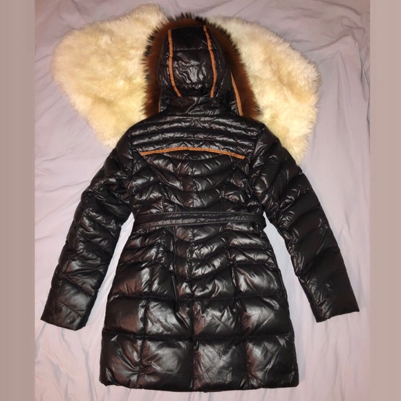 Russian down jacket with fox fur hood - Picture 3 of 6